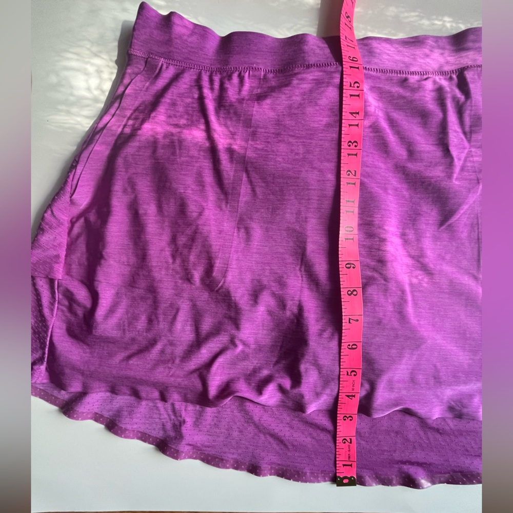 Nike Golf Dri-Fit Skort Skirt Heathered Purple Lightweight Perforated Size XL - Picture 9 of 16